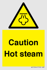 Caution Hot steam